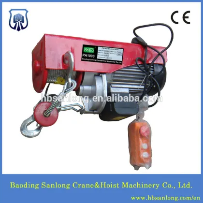 PA 200kg contruction machinery mini lift hoist