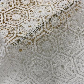 Circinate Guipure Chemical Lace Embroidery Fabric