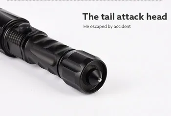 Led Camping Light Aluminum Rechargeable Powerful Zoom Flashlight