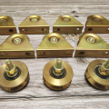 Yellow Zinc Sliding Gate Metal Wheels