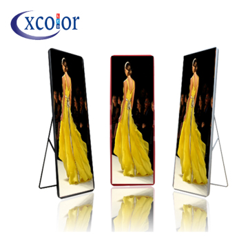 ใหม่ HD โปสเตอร์ P2.5 โฆษณาหน้าจอ LED กระจก