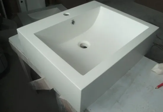 Cultured Marble  Solid Cabinet Wash Hand Basin Resin Bathroom Sinks Bathroom Wash Basins