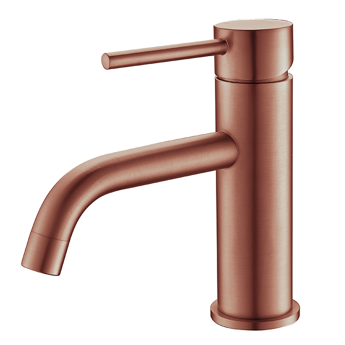 rose gold faucet bathroom