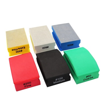 90x55mm Grit 50-800 Diamond Hand Polishing Pad