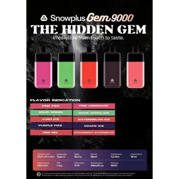 SnowPlus gem 9000puffs 일회용 vape