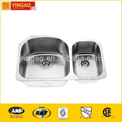 Double bowls stainless steel sink, stainless steel kitchen sink, kitchen stainless steel sink
