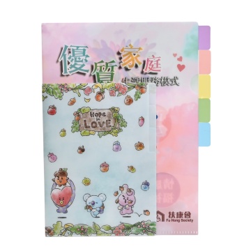 A4 Colorful Expanding File Folder - Custom Logo Print Top Sale Waterproof Document Organizer