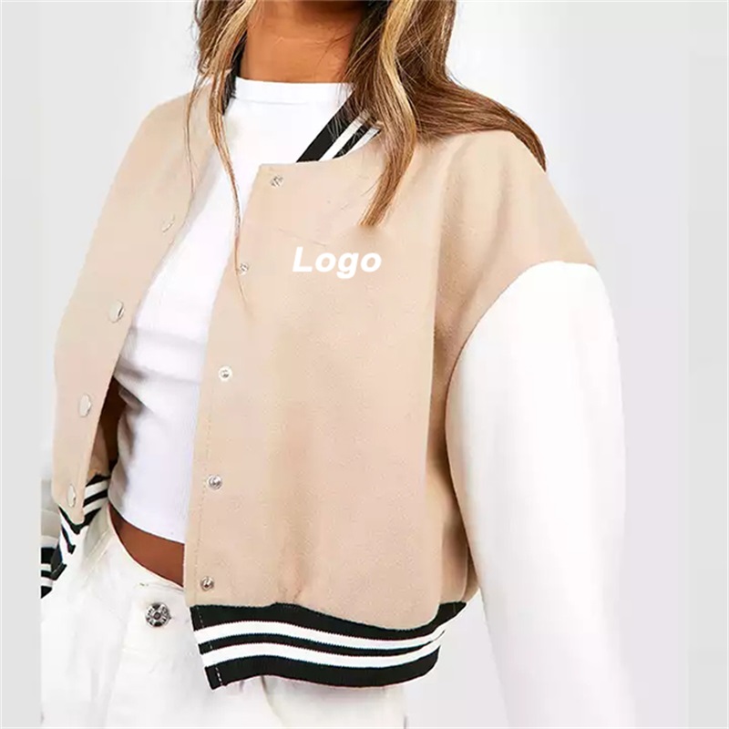 Chaqueta de béisbol femenina de moda