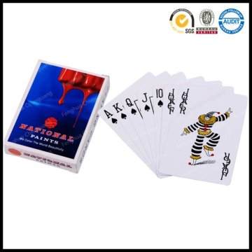 custom high quality printing poker card plastic playing card in custom paper box