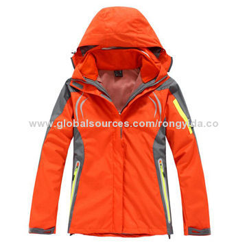 3-in-1 Ski Jacket with Fleece Inner, OEM and ODM Designs Available