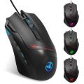 9d souris silencieuse filaire ergonomique pour les jeux