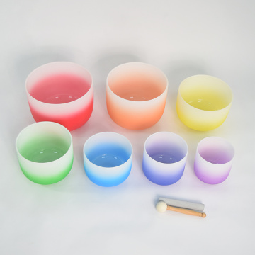 Q&#39;re Charka Crystal Canting Bowls per la guarigione del suono