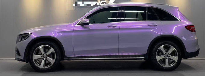 14 kg/rollo Gray Purple Car Wrap Bicolor Metallic Terminado 0