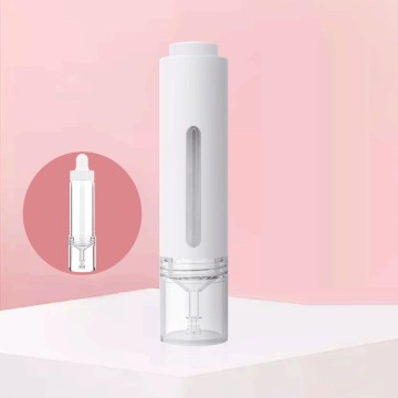 Botella de bomba redonda PP White - 15 ml, 30 ml, 50 ml