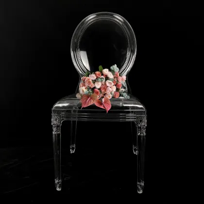 Wholesale Clear Stackable Plastic Louis XVI Dining Chairs