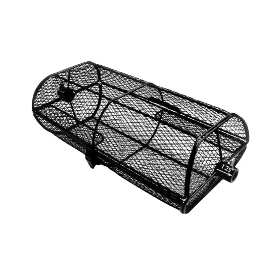 Stainless Steel BBQ Rotisserie Basket for Meat, Beans, Peanuts, and French Fries
