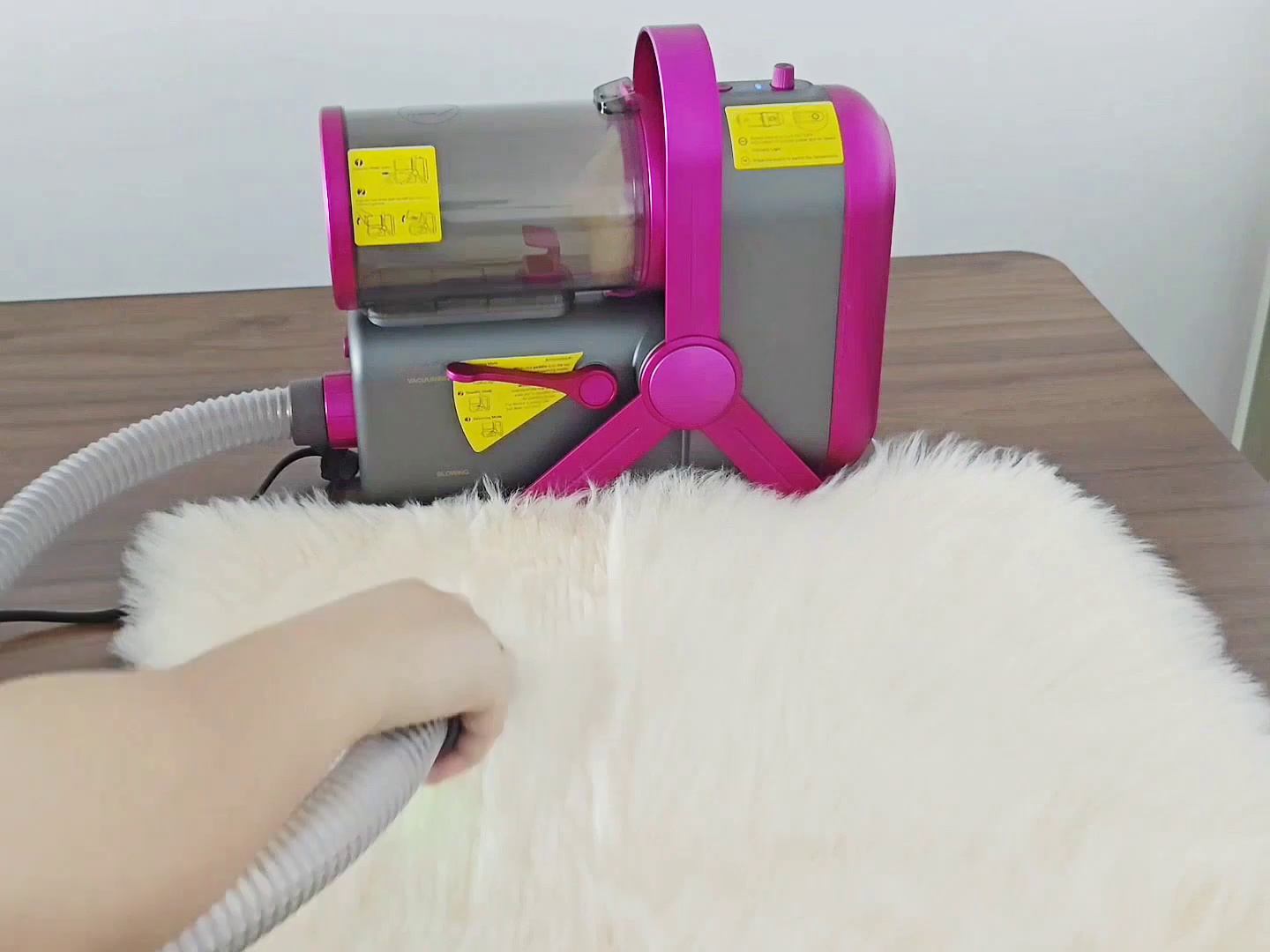 Self-Protective Pet Grooming Kit with Vacuum and Hair Dryer