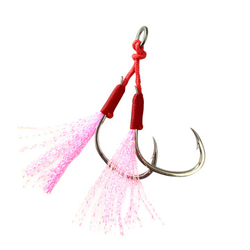 Gancho de pesca Placa de hierro Doble gancho de sangre Baño de sangre Herramienta de pesas Accesorios de pesca "Sin embargo, para un mejor SEO y una legibilidad, considere simplificarlo a:" Gancos de pesca de plumas de baño de sangre de placa de