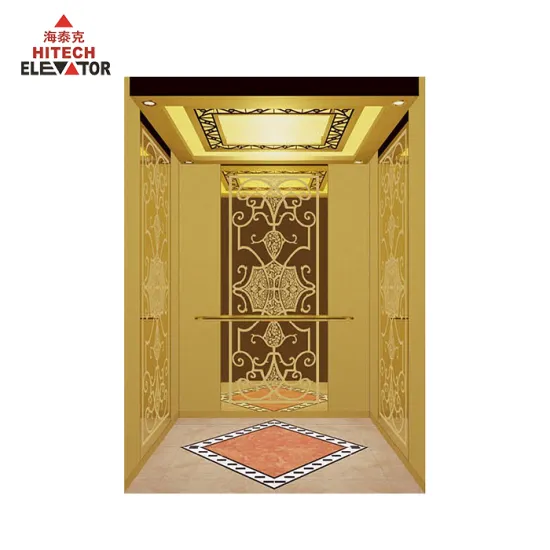 China Factory Elevator Lift Price Golden Luxury Design 3 Floor Home Elevator Villa Lift" 

However, if you're looking for a more concise title, consider:

"Golden Luxury 3 Floor Home Elevator for Villa Lift