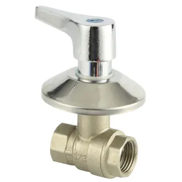Brass ball valve with ornate cap