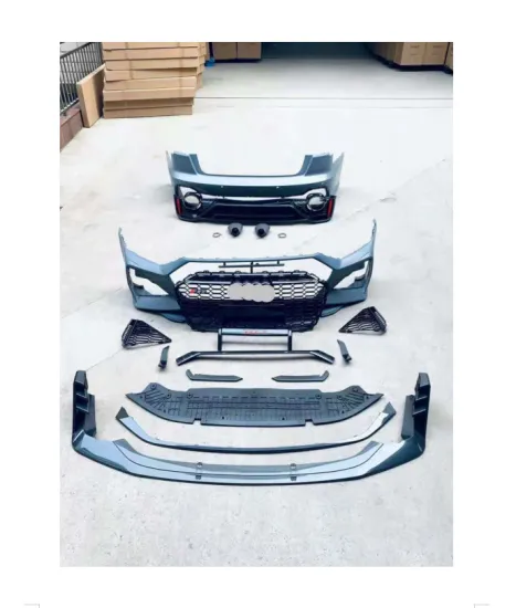 2019-2021 Audi A6 C8 Front & Rear Bumper Kit - Upgrade to RS6 Style
