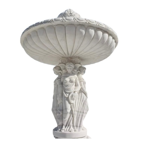 Hand-Carved Classical Marble Fountain for Garden Decor