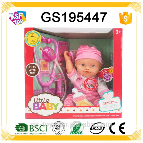 Most Popular 14 Inch Baby Doll With IC Doctor Set Toys For Kids