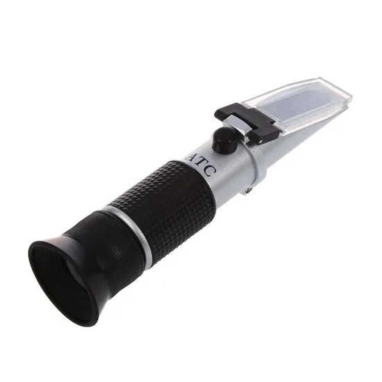 Handheld Refractometer for Milk Protein Testing - 0-20% Milk Concentration, Pure Aluminium Style