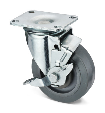 New styles Flat Bottom Side Brake Casters