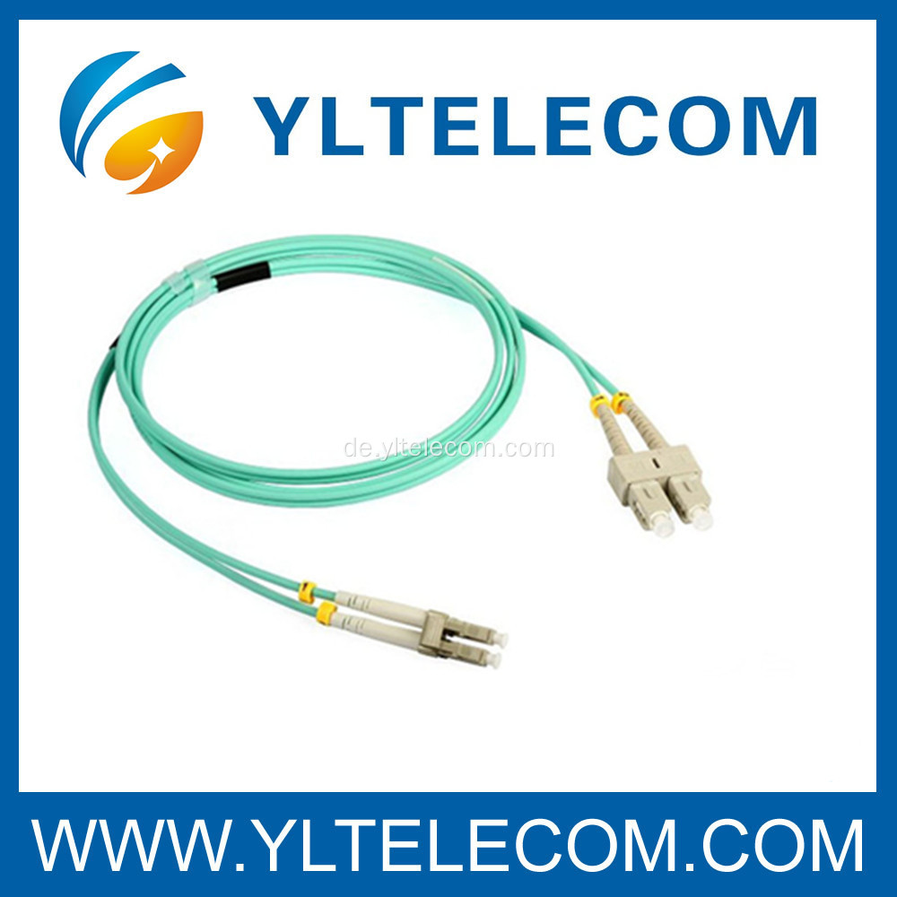 SC Duplex OM3 Fiber Optic Patchkabel, gepanzerte LWL Patchkabel