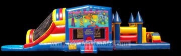 Hot-selling cheap spongebob inflatable bouncer slide