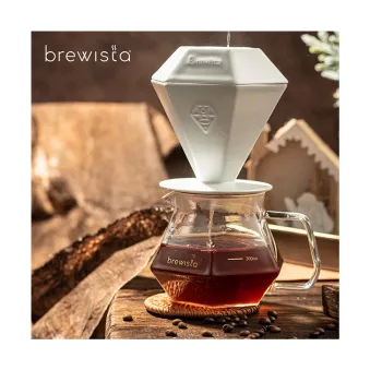 Brewista Creative Ceramic Mug with Lid and Stainless Steel Infuser