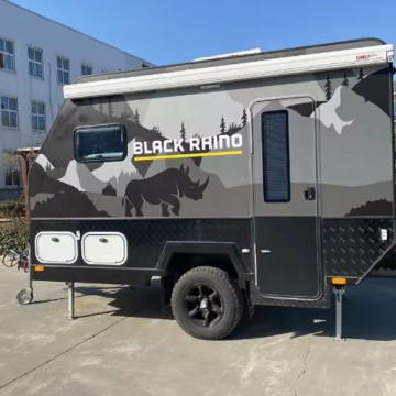 Hybrid off road family fiberglass caravan