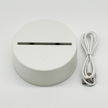 3D LED Lamp Touch Base White RGB LED Lamp for Acrylic Night Light