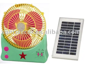 solar fan with solar panel