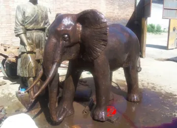 cast brass elephant statue craft