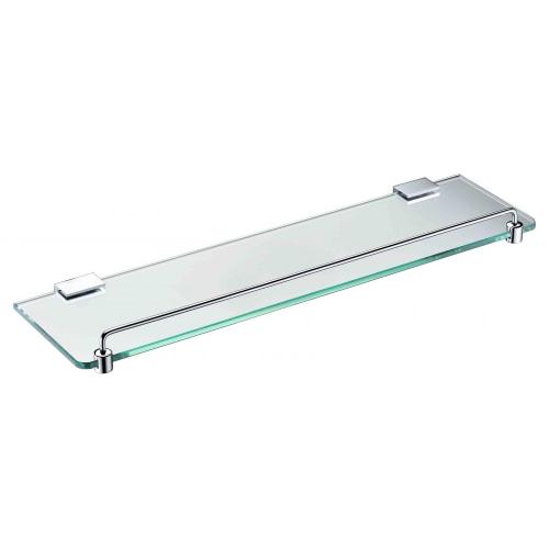 Square clip holder glass shelf for bathroom