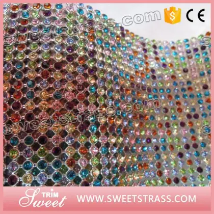 diamante mesh trimming