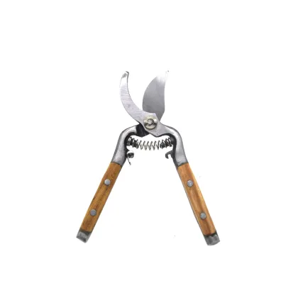 SALI Wood Handle Bonsai Tools - Stainless Steel Pruners and Scissors