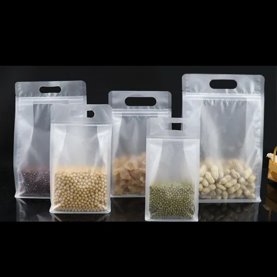Custom Thickened Eight-Sided Sealing Food Bags: Transparent Snack Packaging with Ziplock Function and Stand Up Pouch Option