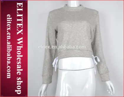 Wholesale pink bandage hot fashion woman dress latest design sweatshirt