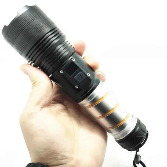 Rechargeable LED Tactical Flashlight with Snap Hook - Waterproof for Camping and Emergencies