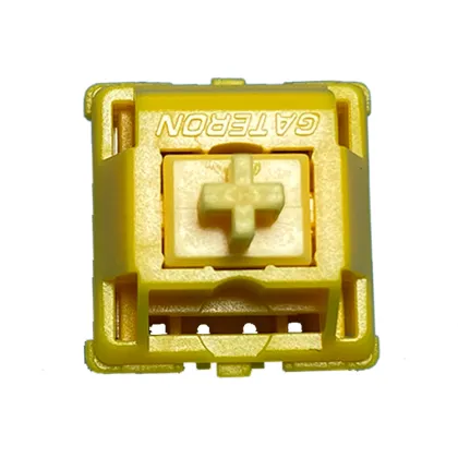 KS-26 Cap Golden Yellow Golden Brown GATERON 3 Pin Gaming Keyboard Switch