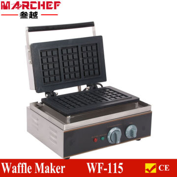 WF-115 स्टेनलेस स्टील काउंटरटॉप वफ़ल निर्माता वाणिज्यिक प्रकार