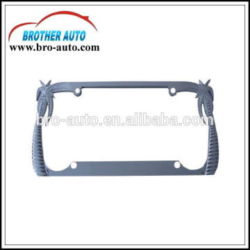 Stainless steel coconut tree standard American 310*165mm size custom car license plate frame