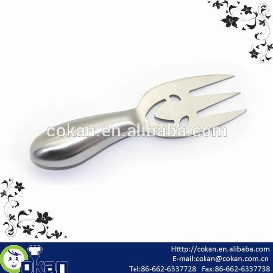 Smile face stainless steel cheese fork CK-KS022