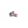 Stainless Steel chromed Body Plastic Handle Water Stop Push Angle Valve with filtration