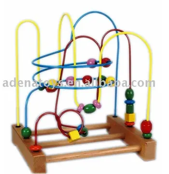 wooden toy, educational toy, children bead game