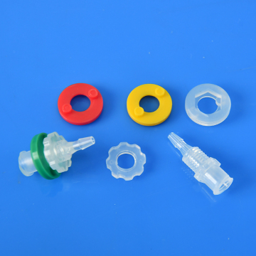 Materiale PP Pannello FDA Pannello di grado Monte Bulkhead Union Luer to Hose Adattatore dritto Barb