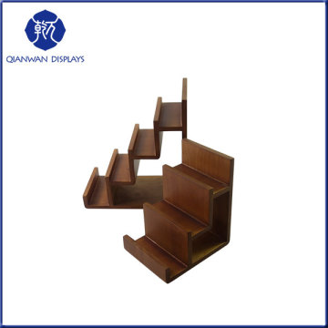 Custom wooden bag display rack holder
